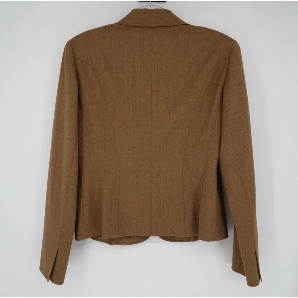 Lafayette 148‎ New York Wool Tan Brown Women's Blaze Old Money Academia Size 6